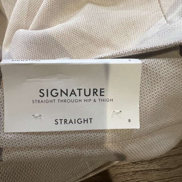 Ann Taylor Factory Women's Signature Straight Dress Pants Trousers Beige NWT sz8 - Picture 11 of 12